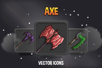 48 Axe RPG Game Icons