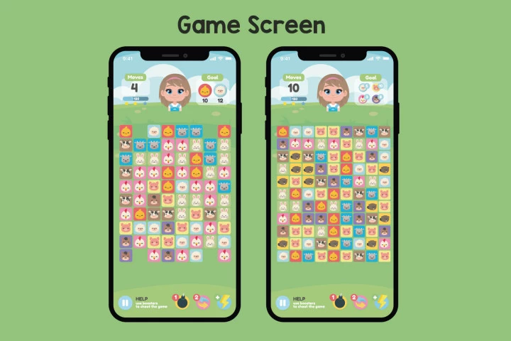 Animals Match 3 Asset Pack