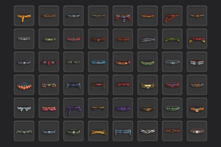 Belt Game Icons