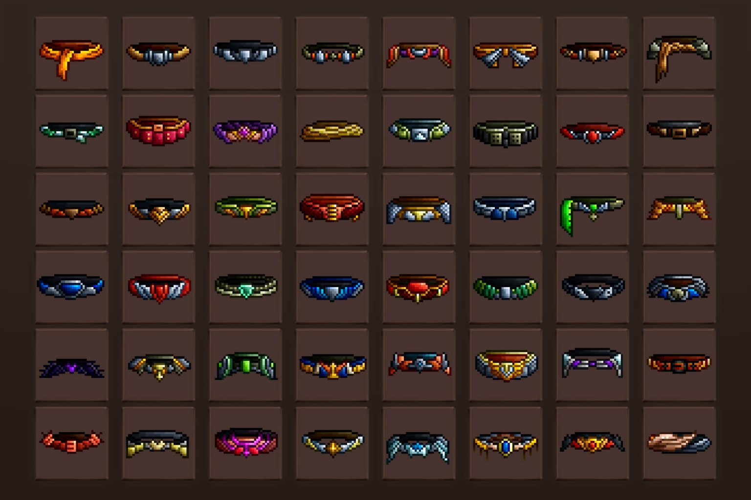 Free Belt RPG Pixel Art Icons Download
