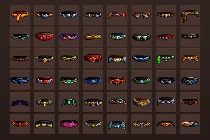 Free Belt RPG Pixel Art Icons