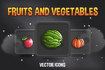 Fruit and Vegetable RPG Icons