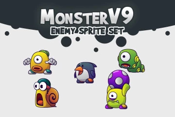 Monster V9 Character Sprites