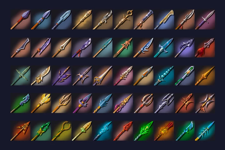 50 RPG Lance Icons