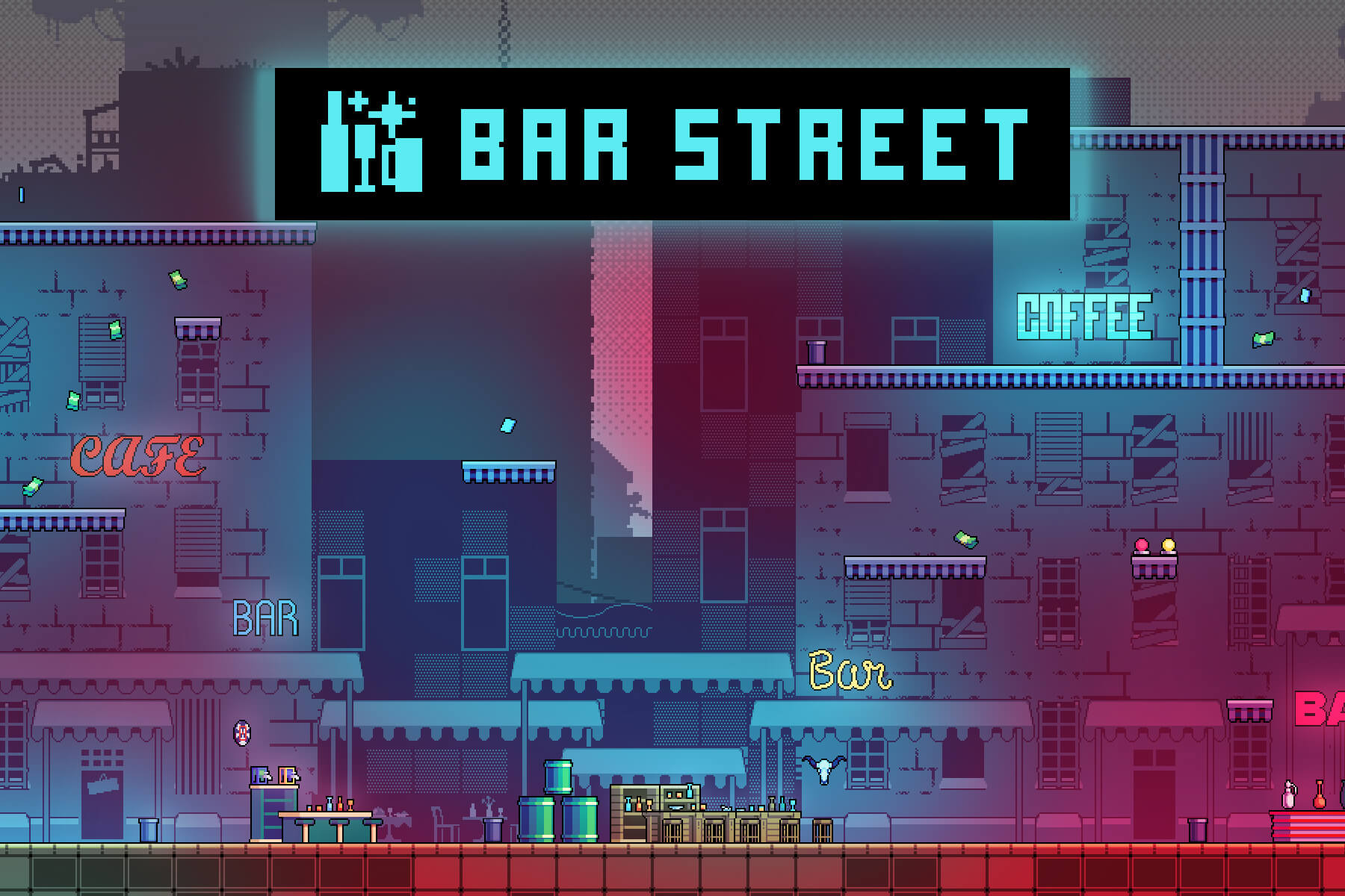 Bar Street Tileset Pixel Art Pack