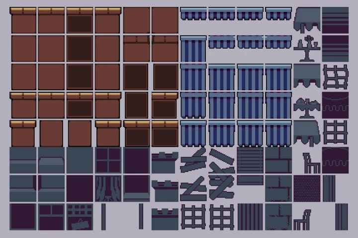 Bar Street Tileset Pixel Art Pack