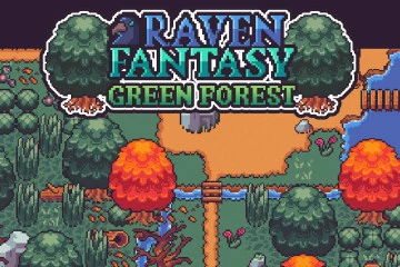 Green Forest Top Down Pixel Art Tileset