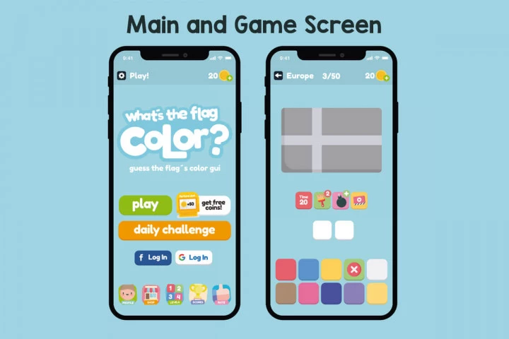 Guess the Flags Color Game Assets