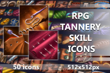 RPG Tannery Skill Icons