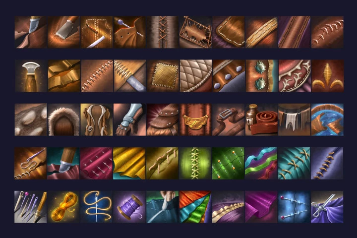RPG Tannery Skill Icons