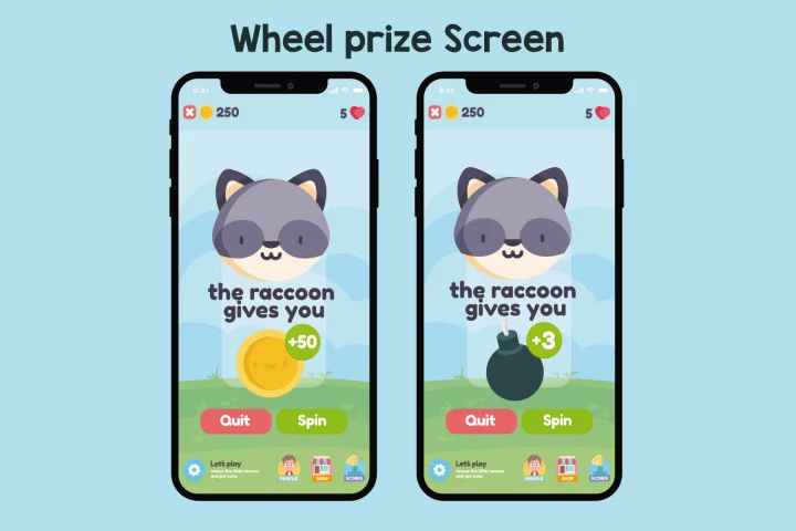 Raccon Rescue Bubble Shooter Game Assets