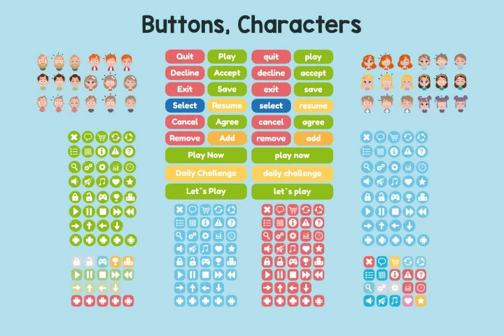 Raccon Rescue Bubble Shooter Game Assets