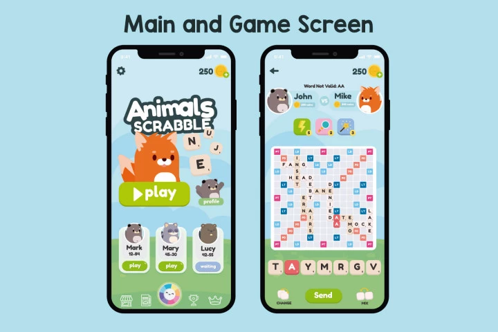 Scrabble Animals Game Asset Pack