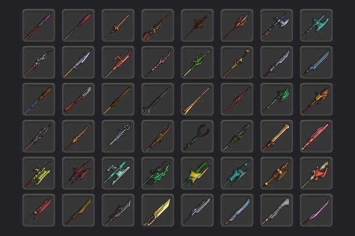 Spear RPG Game Icons