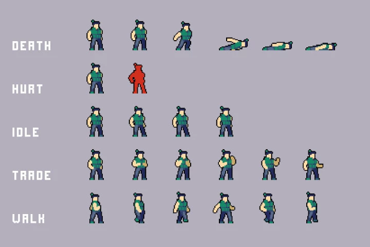 Trader Cyberpunk Pixel Art Pack