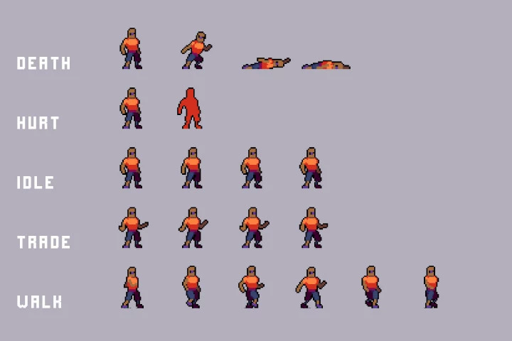 Trader Cyberpunk Pixel Art Pack