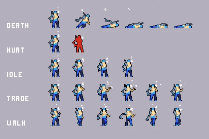 Trader Cyberpunk Pixel Art Pack