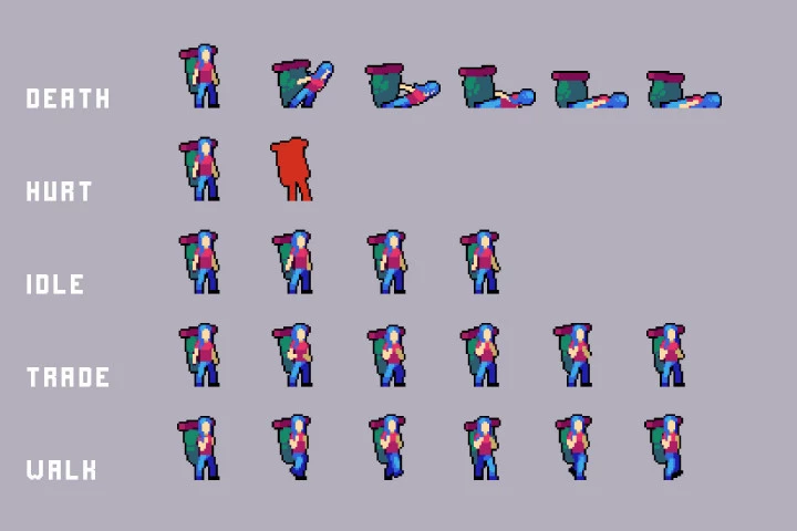 Trader Cyberpunk Pixel Art Pack