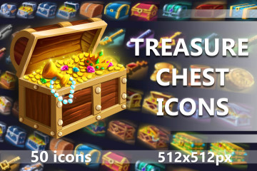 Treasure and Chest RPG Icons