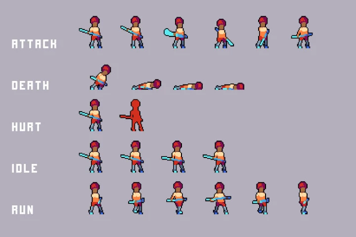 Bar Street Enemies Pixel Art