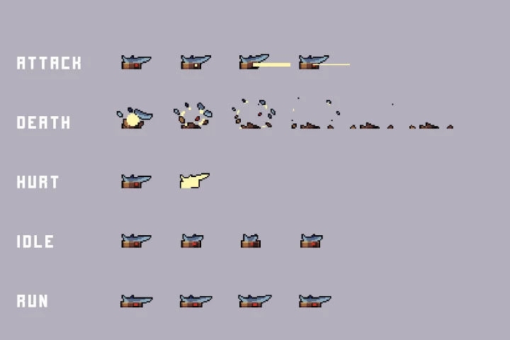 Bar Street Enemies Pixel Art