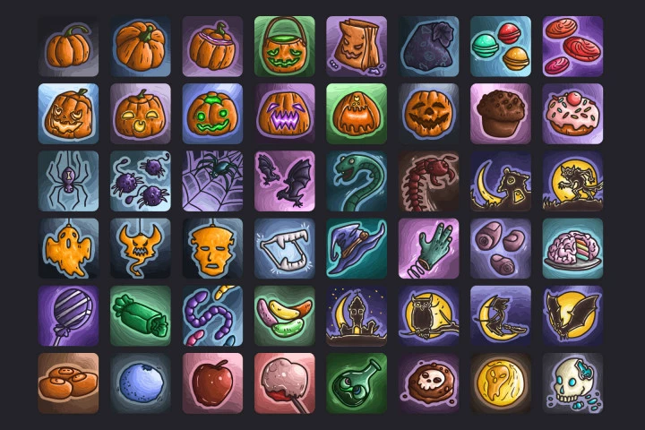 Free Halloween Game Icons