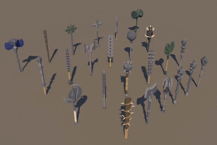 Free Hammer 3D Low Poly Models