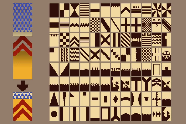 Free Heraldry Constructor Pixel Art