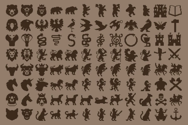 Free Heraldry Constructor Pixel Art