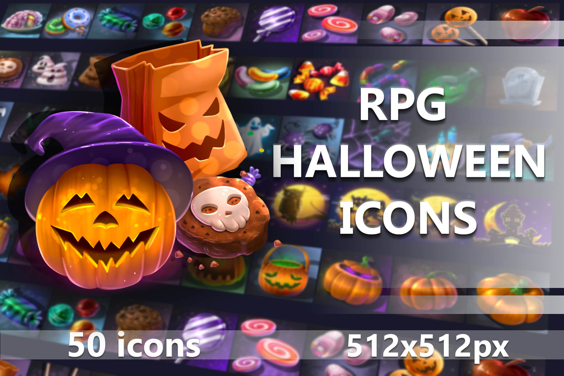 Free RPG Halloween Icons Download CraftPix