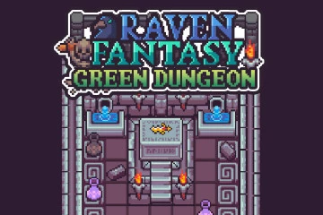 Green Dungeon Pixel Art Tileset