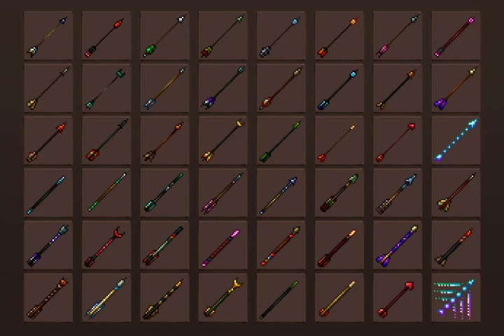 Arrow and Bolt Icons Pixel Art