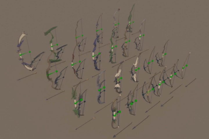 Bow 3D Low Poly Models