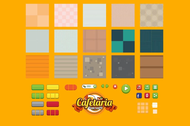 Cafeteria Game Assets