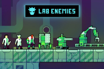 Lab Enemies Pixel Art
