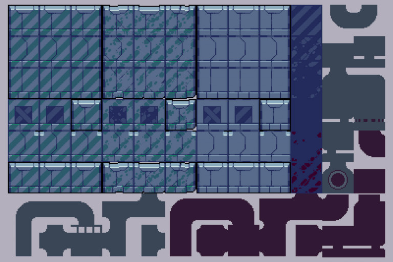 Lab Game Tileset Pixel Art Download Pack - CraftPix.net