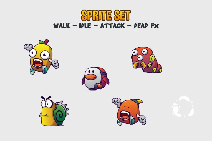 Monster V10 Enemy Sprite Set