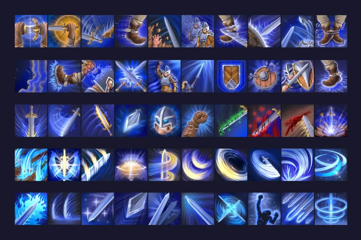 RPG Swordsman Skill Icons
