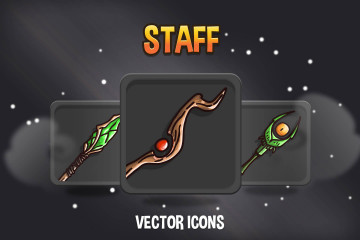 Staff Game Icons Pack