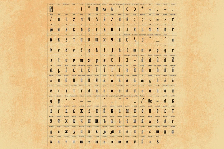 Straight Pixel Gothic Font