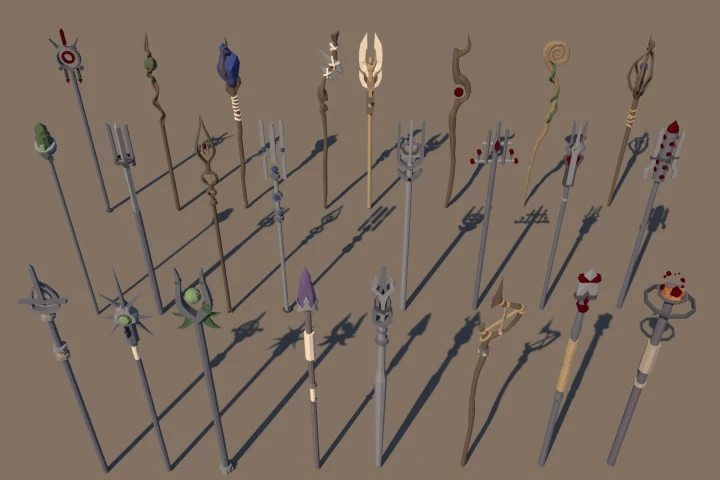 Cane 3D low Poly Pack