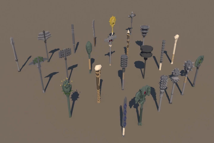 Hammer 3D Low Poly Models