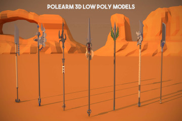 Polearm 3D Low Poly Pack