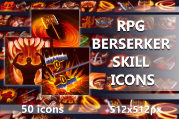 RPG Berserker Skill Icons