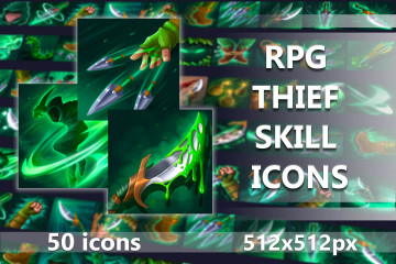 RPG Thief Skill Icons