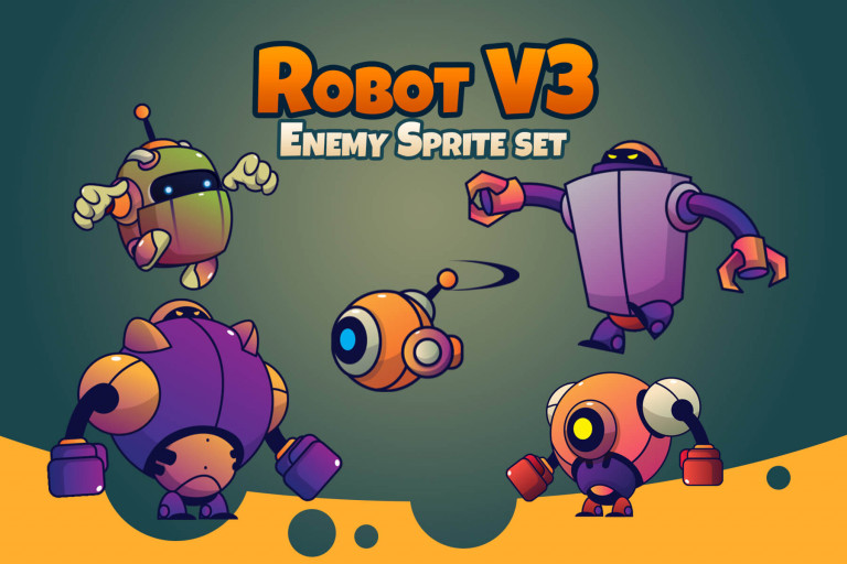 Robot V5 Character Sprites Download - CraftPix.net