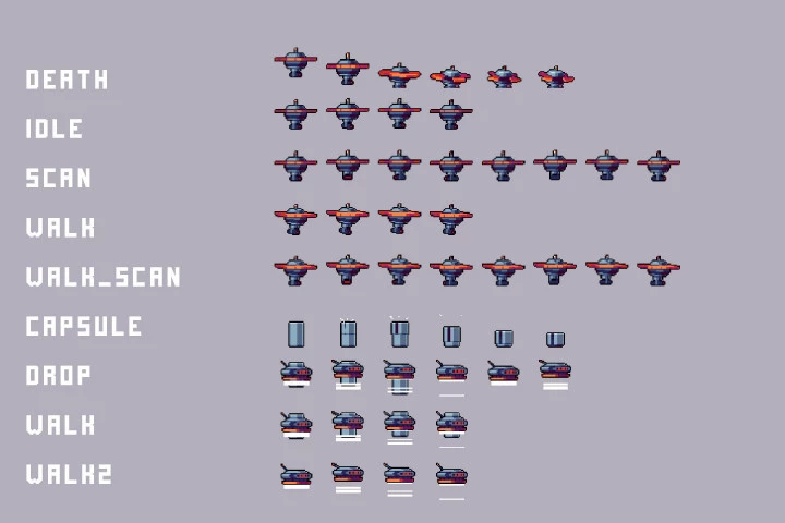 Free Drones Pack Pixel Art