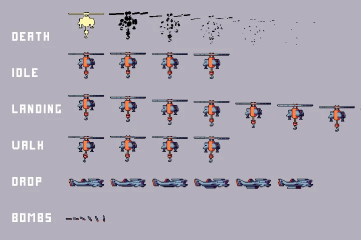 Free Drones Pack Pixel Art