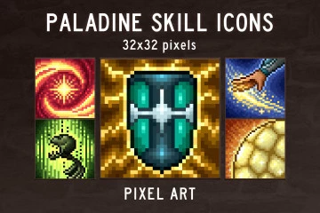 New DLC, Boss and Minions, Magic Runes Pixel Icons, Pixelart