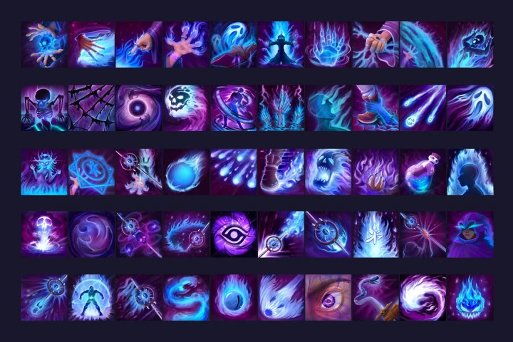 Free RPG Warlock Skill Icons